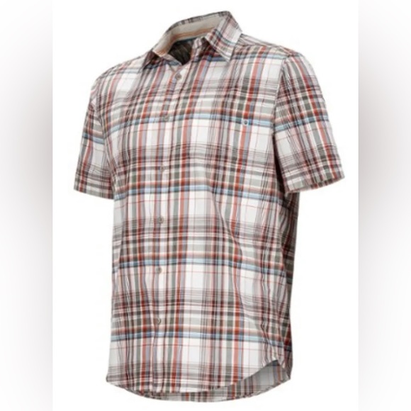 Marmot Dobson Plaid Collared Button-Up Shirt Men’s L - Picture 2 of 4